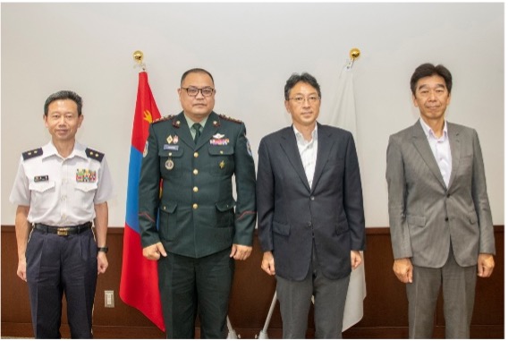 駐日モンゴル大使館付国防武官の来訪