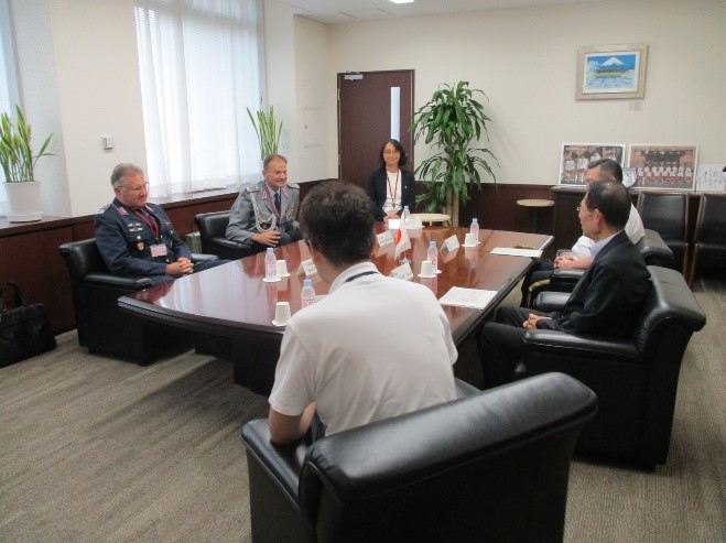 Courtesy Call from the German Defense Attaché to Japan