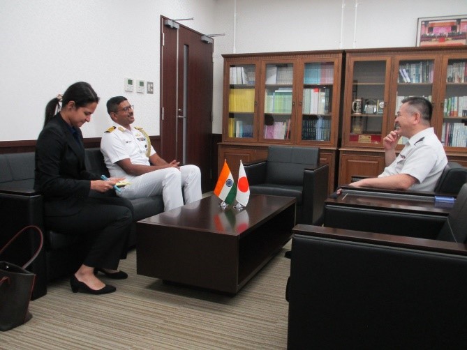 Courtesy Call from the Indian Defence Attaché to Japan