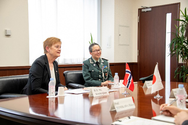 Talks with H. E. Ms. Kristin IGLUM, Ambassador of Norway to Japan