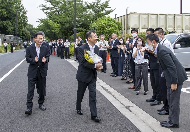 防衛研究所所長　離着任行事