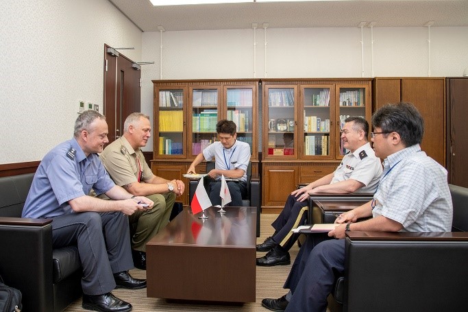 駐日ポーランド大使館付国防武官の来訪