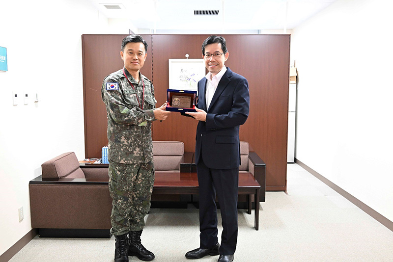 韓国陸軍・韓国国防研究院（ＫＩＤＡ）訪問団の来訪
