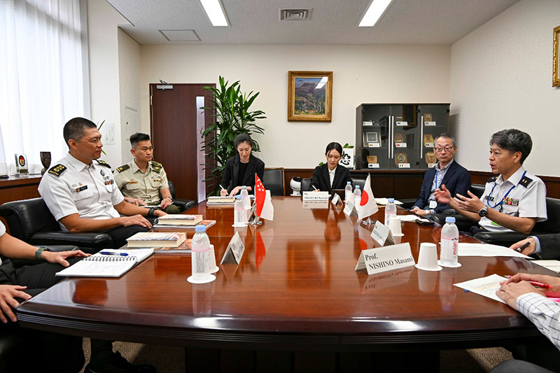 シンガポール国軍大学指揮幕僚課程研修団の来訪