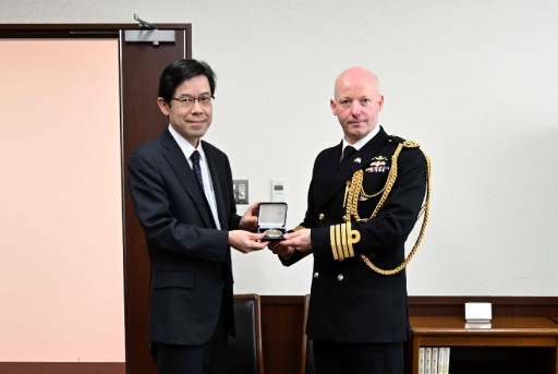 駐日英国大使館付離着任国防武官の来訪