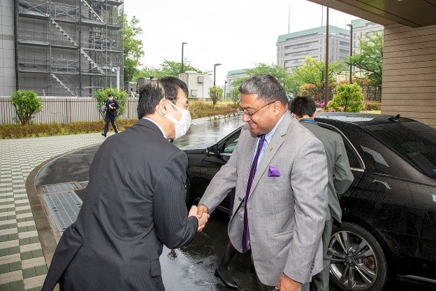 Courtesy Call from Ambassador of India in Tokyo