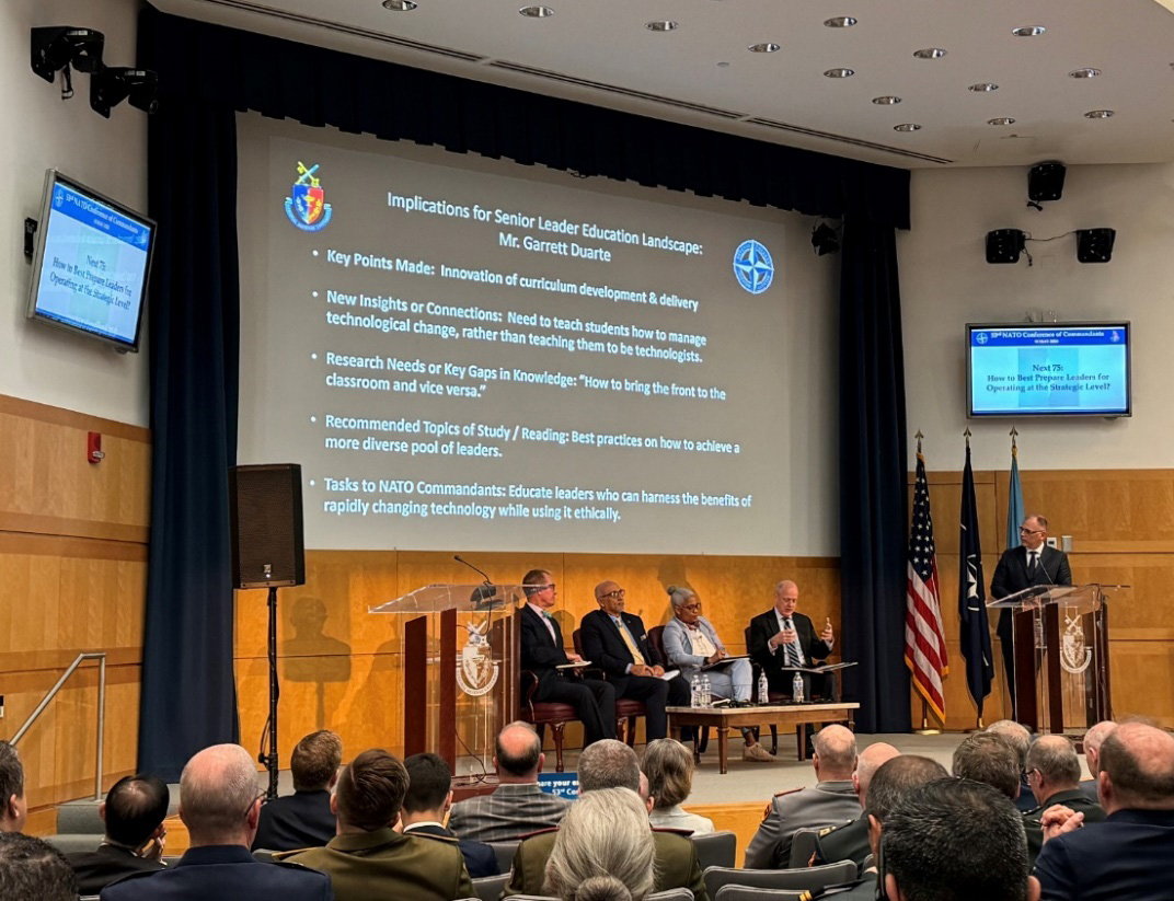 Attendance at the NATO Conference of Commandants
