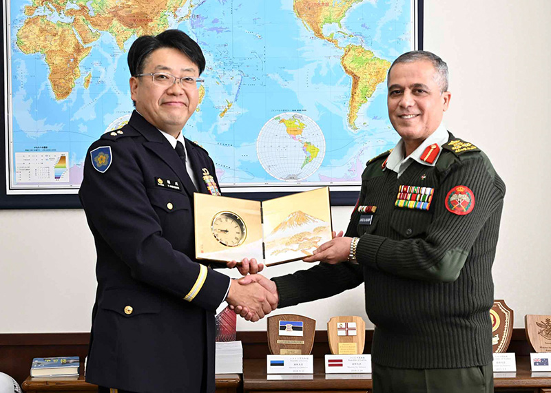 Visit by Brigadier General Alnuaimy, Jordan Defense Attaché to Japan,