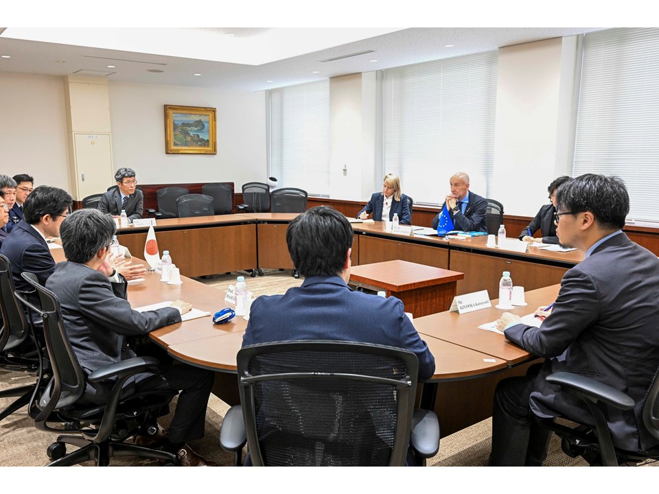 Visit by H.E Mr. Jean-Eric PAQUET, the Ambassador of the European Union to Japan.