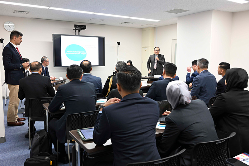 Visit by Brig Gen Zamsari bin Abu Hasan, the Commandant of Malaysian Armed Forces Staff College, and his delegation.