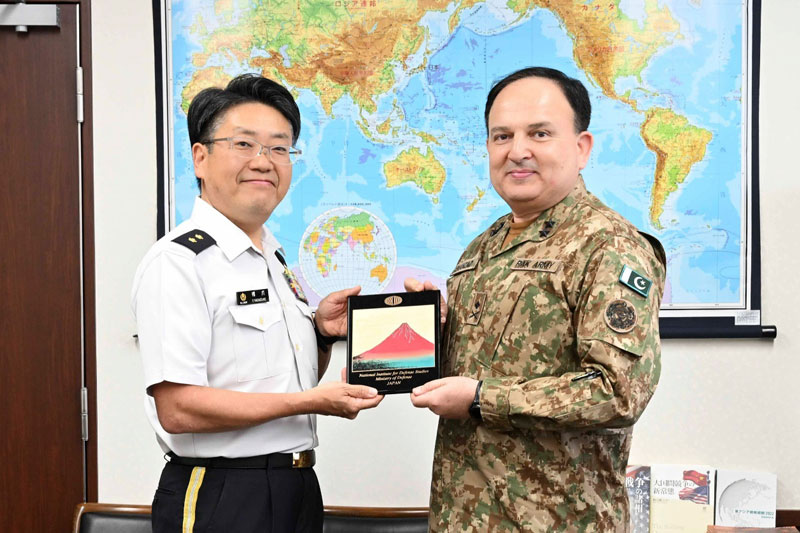 Visit by Maj Gen Muhammad Shahzad Khan, Chief Instructor of National Defence University of Pakistan, and his delegation.