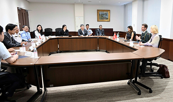Visit by COL Anders Jon Christensen, Danish Defense Attaché to Japan.