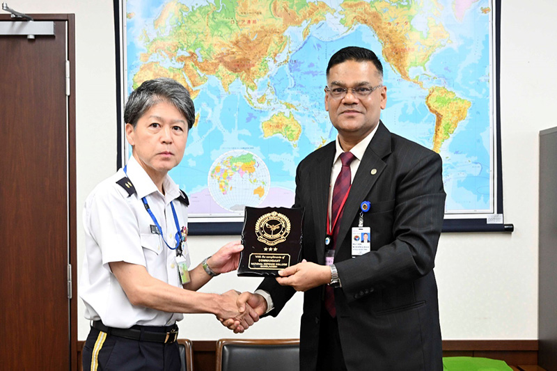 Visit by Major General (Retired) Md Moshfequr Rahman, Head of Delegation of the National Defence College of Bangladesh, and his delegation.