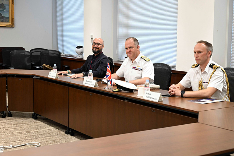 Visit by Rear Admiral Robert George Pedre, Commander, United Kingdom Strike Force