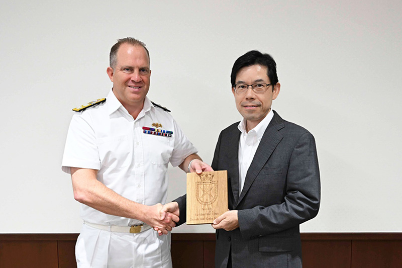 Visit by Rear Admiral Robert George Pedre, Commander, United Kingdom Strike Force