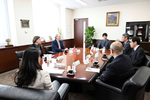 Visit by Mr. Michael Schiffer, Distinguished Senior Fellow at the Sasakawa Peace Foundation USA