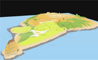 硫黄島3D画像