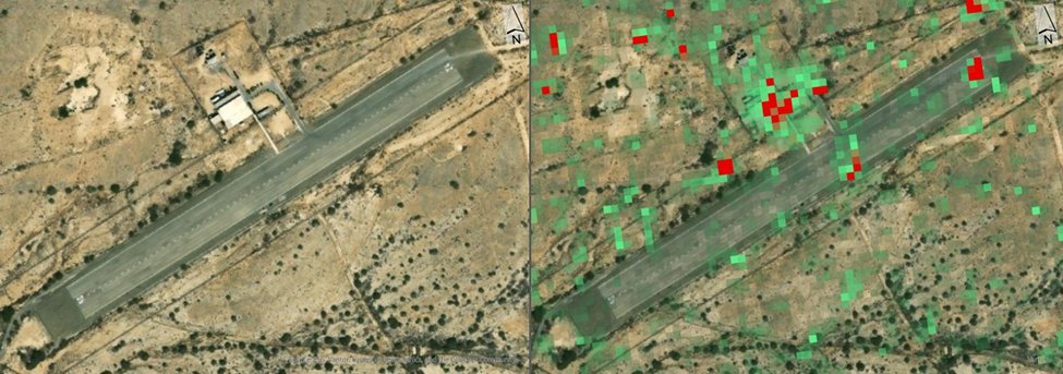 図8コナラックのPWTT分析結果（ドローン施設）