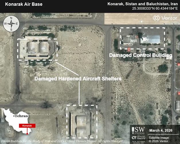 図11ISWによる商用画像分析結果（コナラック・空軍基地）
